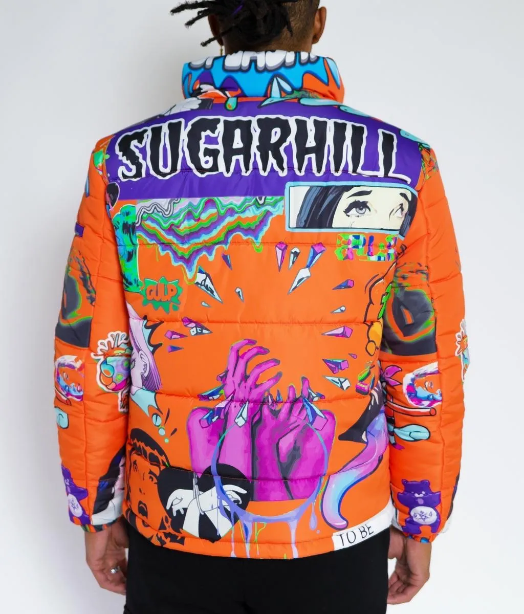 SugarHill-PSYCHO PUFFER JACKET-ORANGE-SH-TBC-04