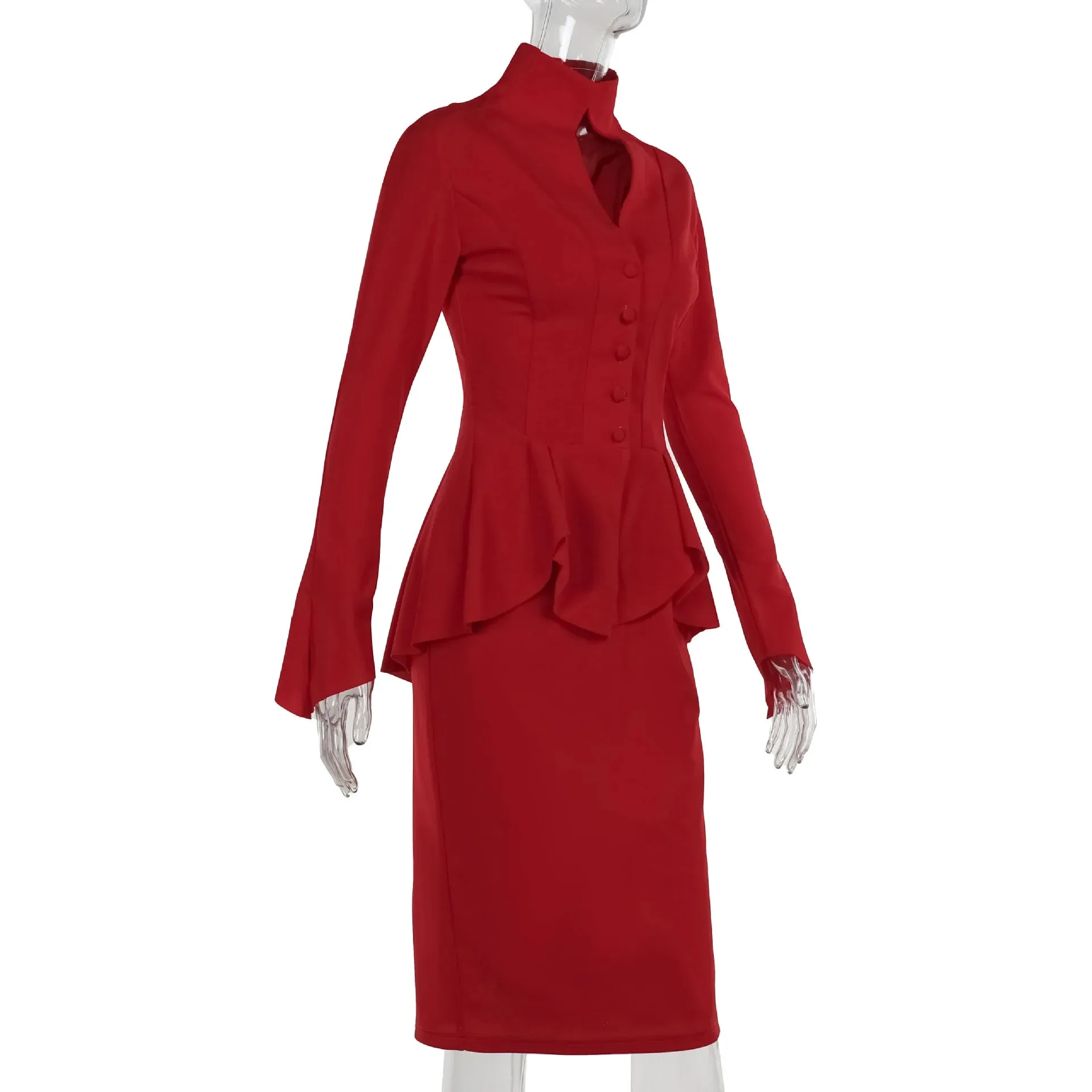 Trendy Blazer & Mini Skirt Set