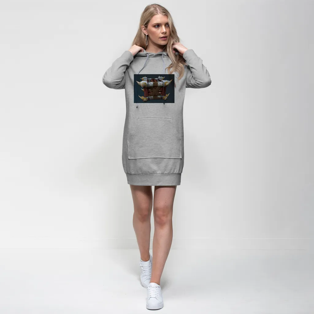 Vicious War Raptor Crate Premium Adult Hoodie Dress
