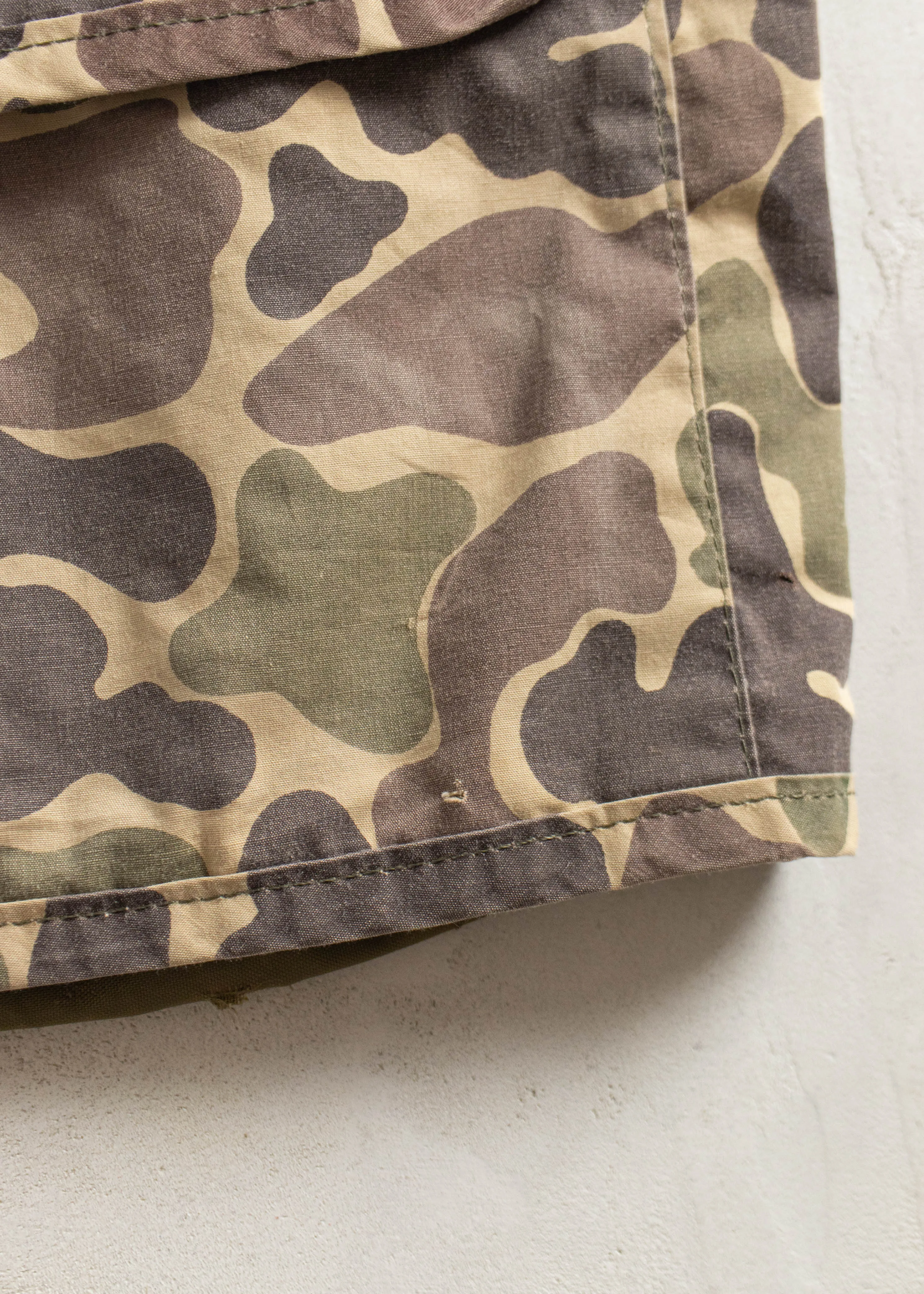 Vintage 1970s Saftbak Frog Camouflage Hunting Vest Size M/L
