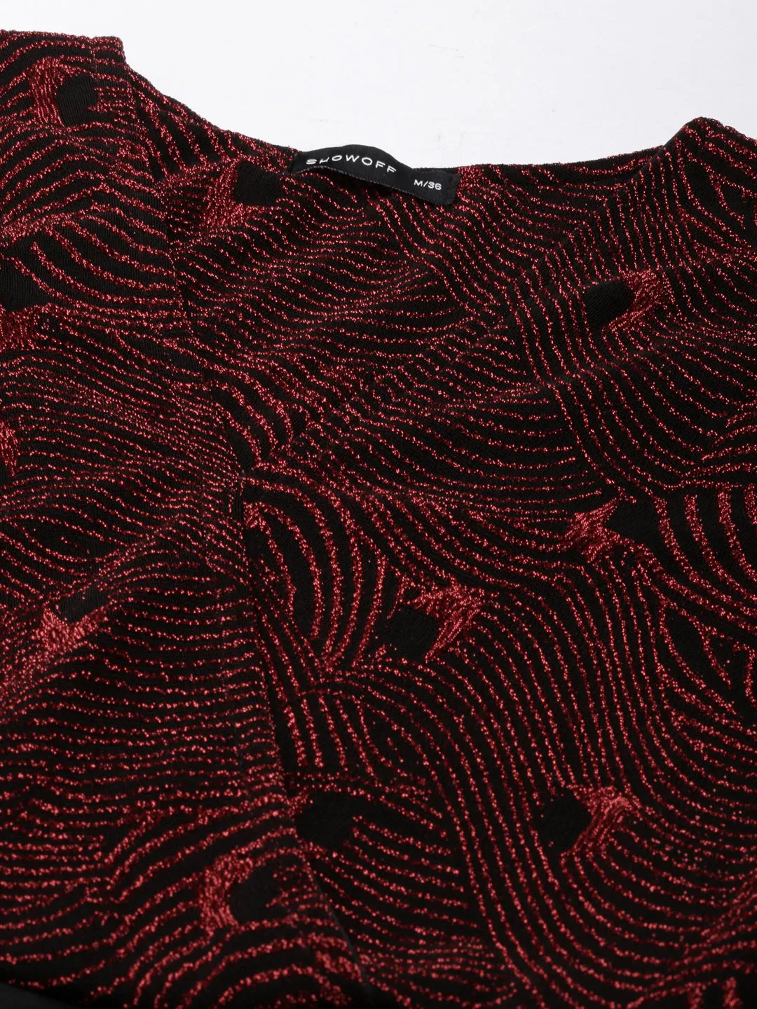 Women Red Solid Bodycon Dress