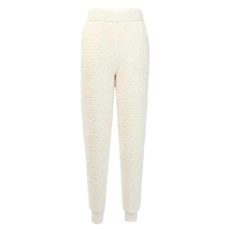 Women's Autumn/Winter Casual Soft Plush Solid Pants